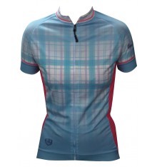 ALPE D'HUEZ checkered women's short sleeves jersey 2018