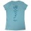 ALPE D'HUEZ  t-shirt femme 21 Virages bleu turquoise