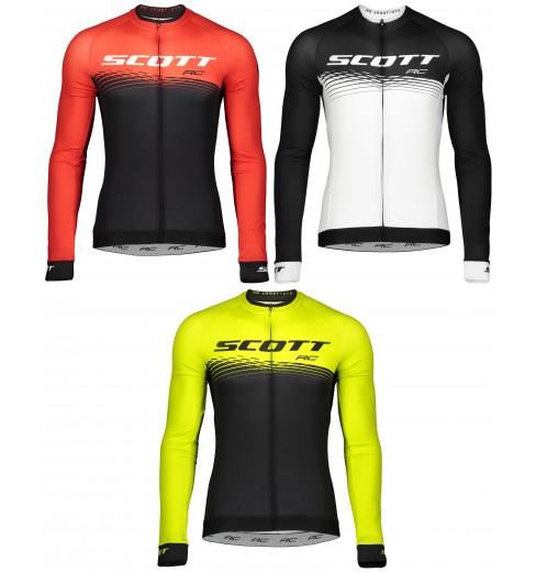 scott long sleeve cycling jersey