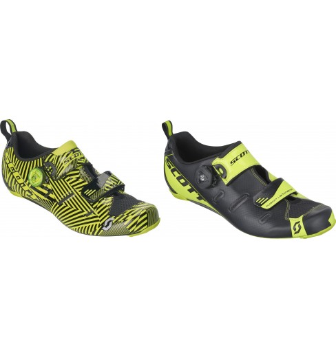 Scott Tri Carbon Triathlon Fahrrad Schuhe schwarz/gelb 2018 