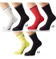 ASSOS 2 paires de chaussettes été Mille EVO7