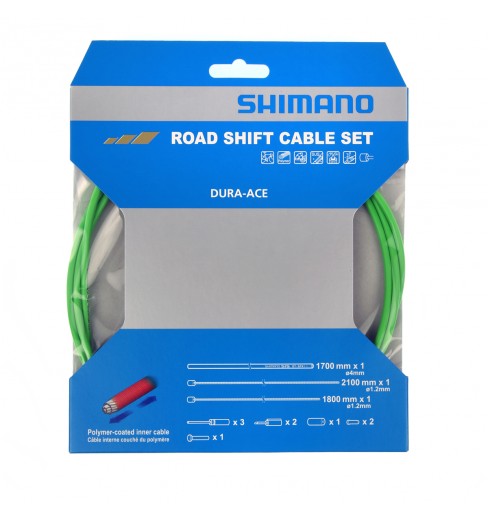Kit de Câbles et Gaines de Dérailleur SHIMANO OPTISLIK Blanc
