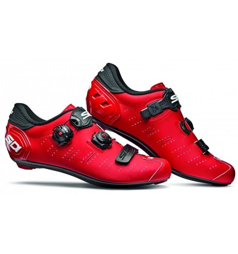 SIDI Ergo 5 Carbon Composite matt red / black road cycling shoes