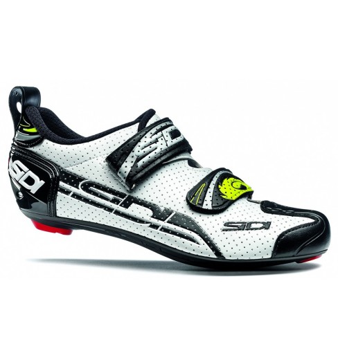 Chaussures vélo route triathlon SIDI T4 Air Carbon blanc / noir