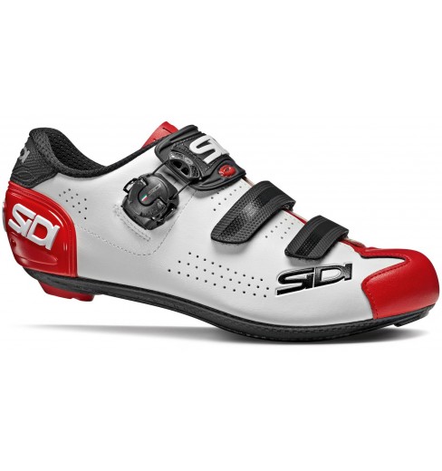 Chaussures vélo route homme SIDI ALBA 2 blanc / noir / rouge 2021