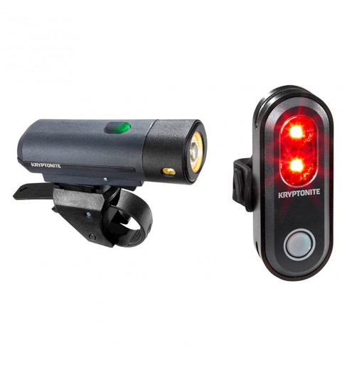 KRYPTONITE Combo Street F-500 Lumen front bike light + back Avenue R-45