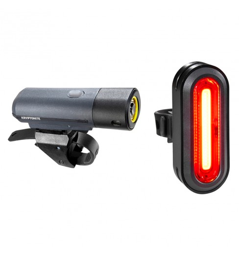 KRYPTONITE Combo Alley F-650 Lumen front bike light + back Avenue R-50