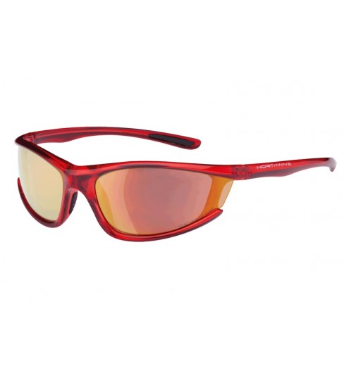 NORTHWAVE lunettes PREDATOR rouge transparent 