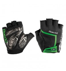 ROECKL gants vélo courts été ISAGA NOIR/VERT