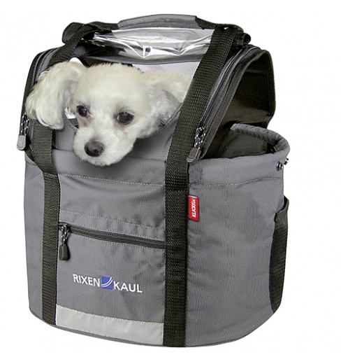 KLICKFIX panier pour chien Doggy Shopper sur support guidon