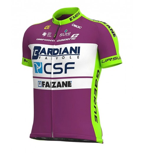 ALE maillot vélo manches courtes PRIME BARDIANI CSF FAIZANE vert - lilas 2020