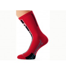 ASSOS Socquettes Intermediate rouges