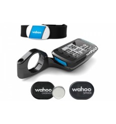 Pack compteur vélo GPS WAHOO Elemnt Bolt - ceinture cardio TICKR + capteurs RPM vitesse cadence