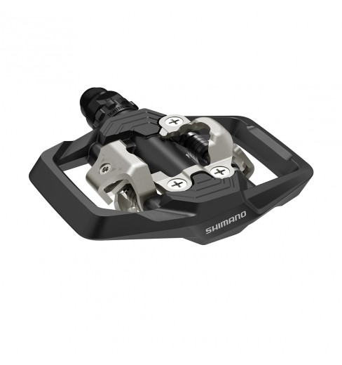 Shimano Black MTB pedals with cleats SM-SH51 PD-ME700