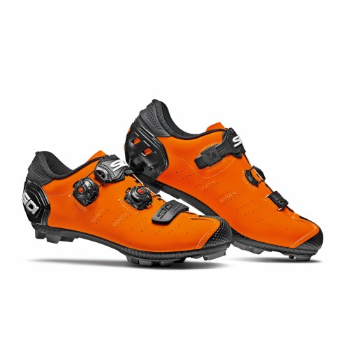 Chaussures VTT SIDI Dragon 5 SRS Carbone orange mat noir