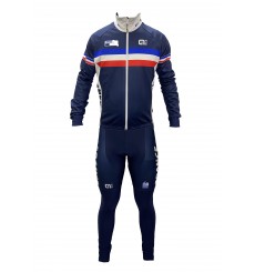 FRENCH TEAM winter cycling set with thermal jacket