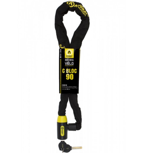 Antivol Velo Chaine A Cle Auvray Special Loueur C-bloc Diam 8 Mm L 1 M Avec Serrure Integree Vendu A Lunite