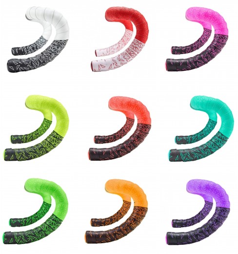 New Supacaz Super Sticky Kush Multi-Color Bike Handlebar Bar Tape Red and Black