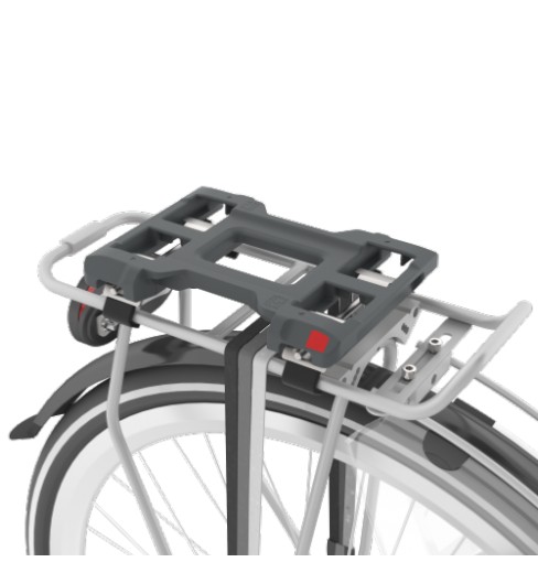 Siège de vélo pour enfant pour porte-bagages Urban Iki Siège de vélo junior avec cadre Montage facile