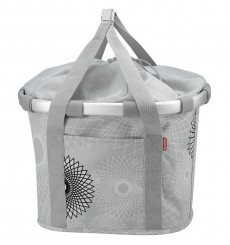 KLICKFIX Reisenthel front Bikebasket Light Grey Crystal