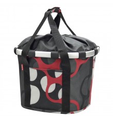 KLICKFIX Reisenthel panier avant Bikebasket NOIR ROUGE ANNEAUX