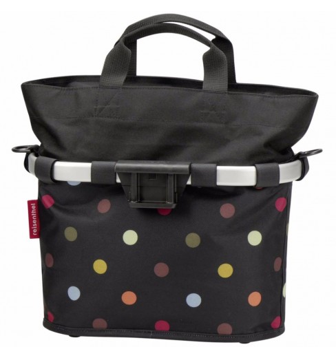 KLICKFIX Reisenthel panier-sacoche avant Bikebasket OVAL S Dots