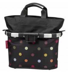 KLICKFIX Reisenthel panier-sacoche avant Bikebasket OVAL S Dots