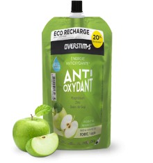 OVERSTIMS gel énergétique antioxydant liquide Pomme Verte - Éco-recharge 250gr