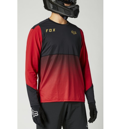 Details about / Fox Racing Flexair Zip s//s Short Sleeve Jersey Flo Yellow