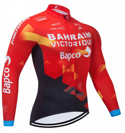 BAHRAIN VICTORIOUS Thermal long sleeve jersey 2021