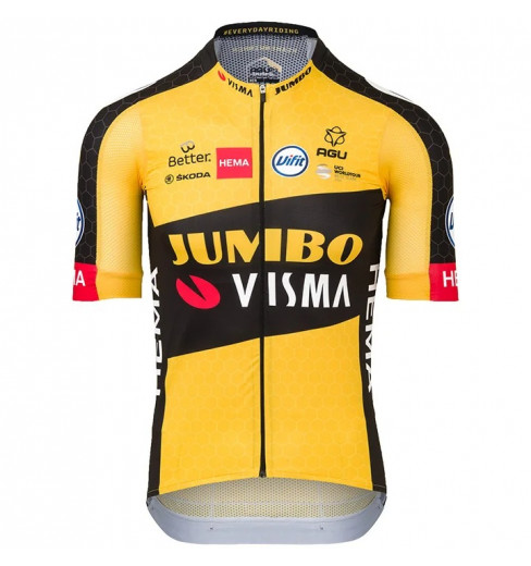 TEAM JUMBO VISMA Premium Aero men’s short sleeve jersey 2021 CYCLES ET ...