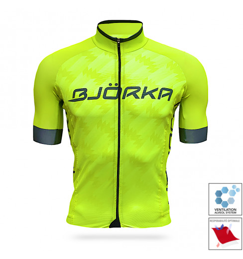 BJORKA Team Pro 2021 Yellow short sleeve jersey