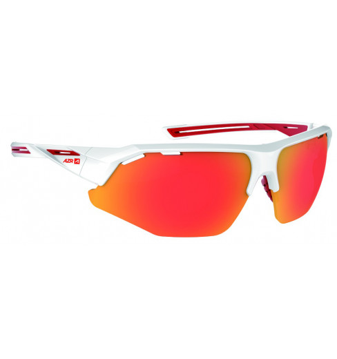 AZR GALIBIER Red / White with red multilayer lens cycling sunglasses