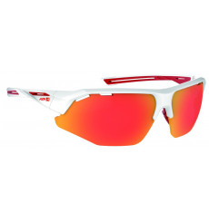 AZR lunettes de vélo GALIBIER Rouge / Blanc avec écran Rouge multicouche