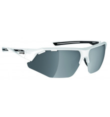 AZR lunettes de vélo GALIBIER Noir / Blanc avec écran Gris Miroir
