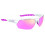 AZR lunettes de vélo IZOARD Blanc / Rose avec écran Rose multicouche