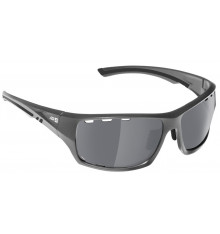 AZR lunettes de vélo LAND Gris Mat / Noir avec écran polarisant gris Miroir