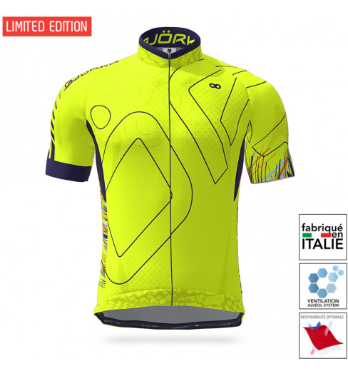 BJORKA 2021 Snake Special Edition Fluo Yellow Marine short sleeve jersey