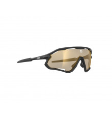 AZR ATTACK RX Mate Black with Gold multilayer lens cycling sunglasses