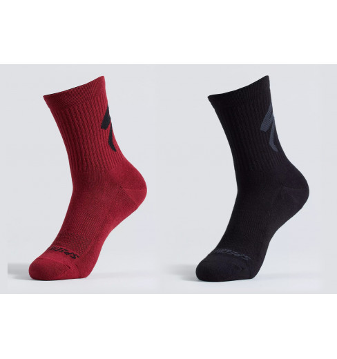 SPECIALIZED chaussettes vélo hiver Cotton Tall Logo 