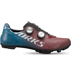 SPECIALIZED chaussures VTT homme S-Works Recon - Tropical Teal / Marron / Argent