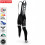 BJORKA Team Winter Black White cycling tights 2022