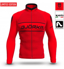 BJORKA King red black thermal winter cycling jacket 2022