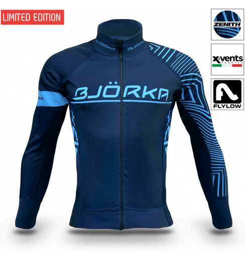 BJORKA veste thermique vélo hiver Zenith Bleu Marine 2022