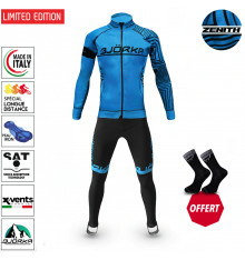 BJORKA WINTER CYCLING SET ZENITH TURQUOISE THERMAL JACKET + TIGHTS 2022