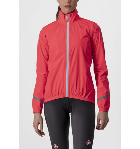 CASTELLI women's Emergency 2 Rain pink cycling jacket 2022