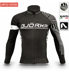 BJORKA Zenith Black / White thermal winter cycling jacket