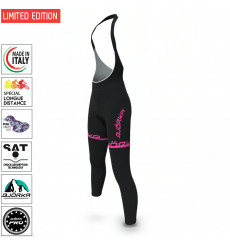 BJORKA Premium Black / Pink winter women's bib tights 2022