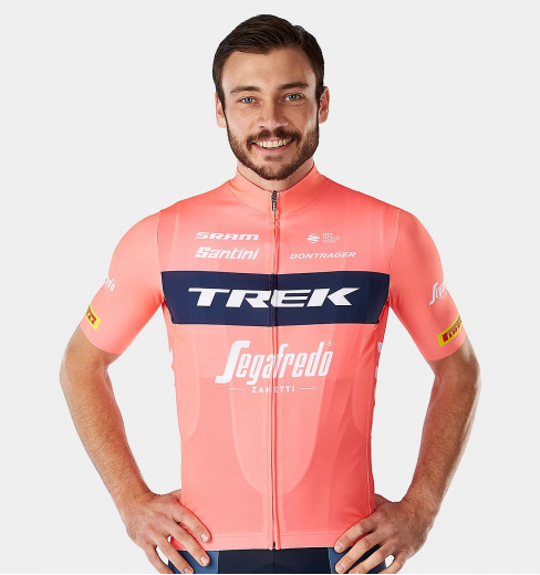 Maillot vélo manches courtes entrainement Replica TREK SEGAFREDO rose 2023