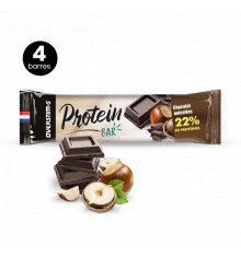 OVERSTIMS PROTEIN'BAR 4 Barres Protéinées Chocolat / Noisettes